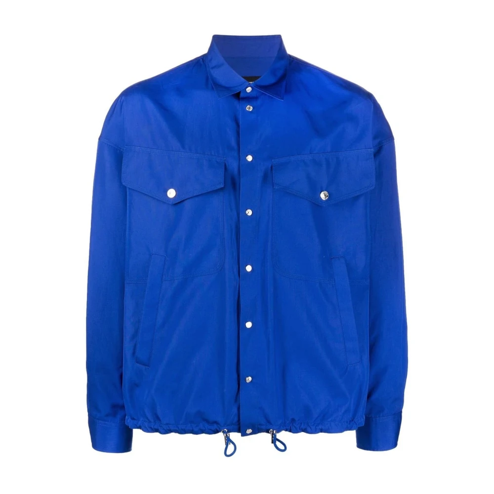 Dsquared2 Blue Casual Long Sleeve Shirt - Male - Casual Shirts - 2XL - Shirts
