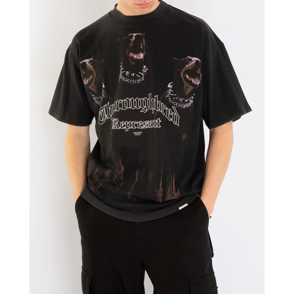 Represent Thoroughbred T-Shirt Black Heren