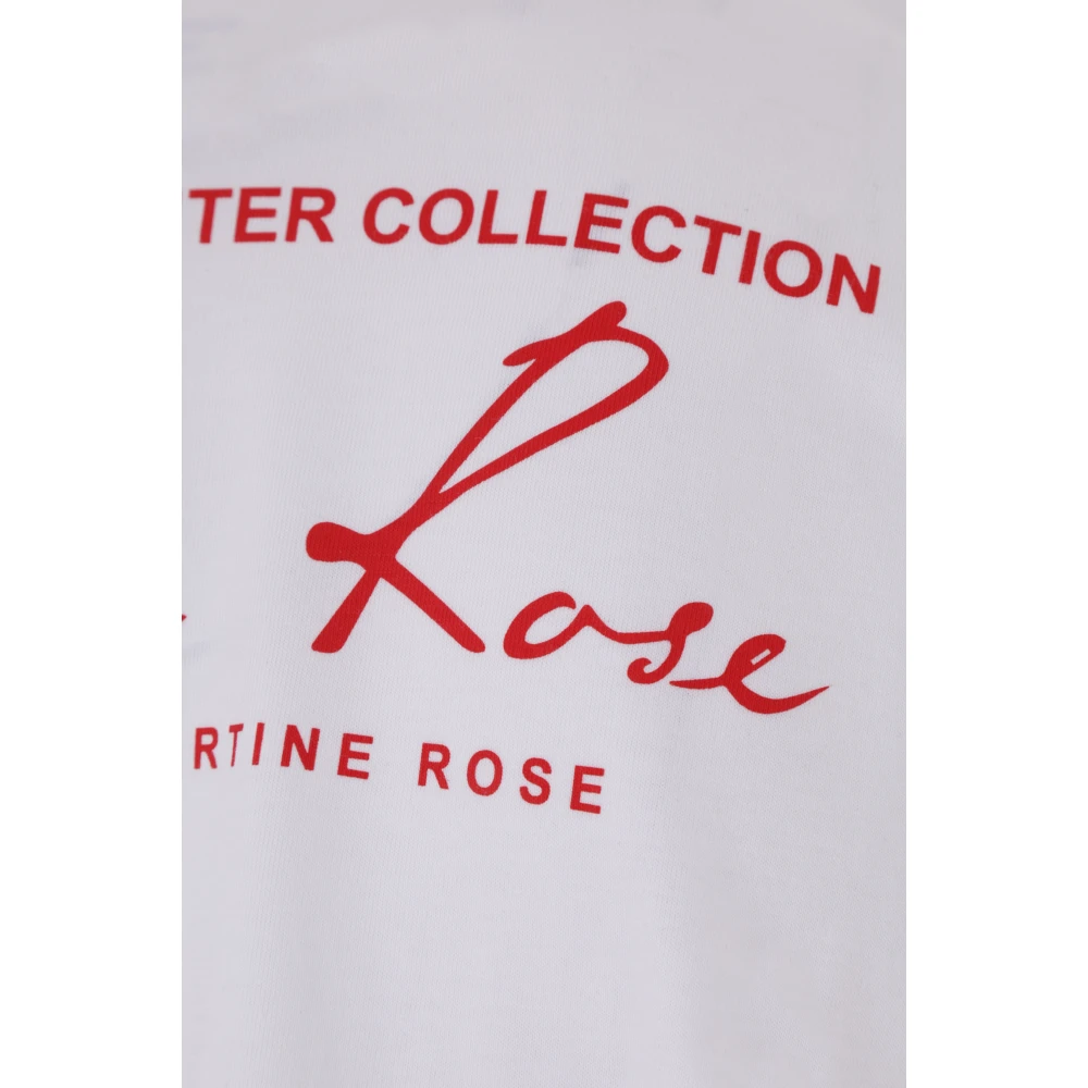 Martine Rose Logo Print Longsleeve T-shirt White Heren