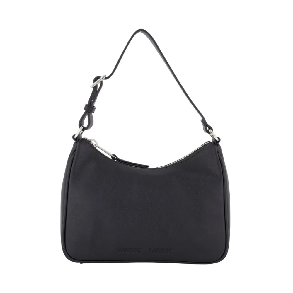 Samsøe Samsøe Women's Black Shoulder Bags, One Size, Leather Quilted Purse