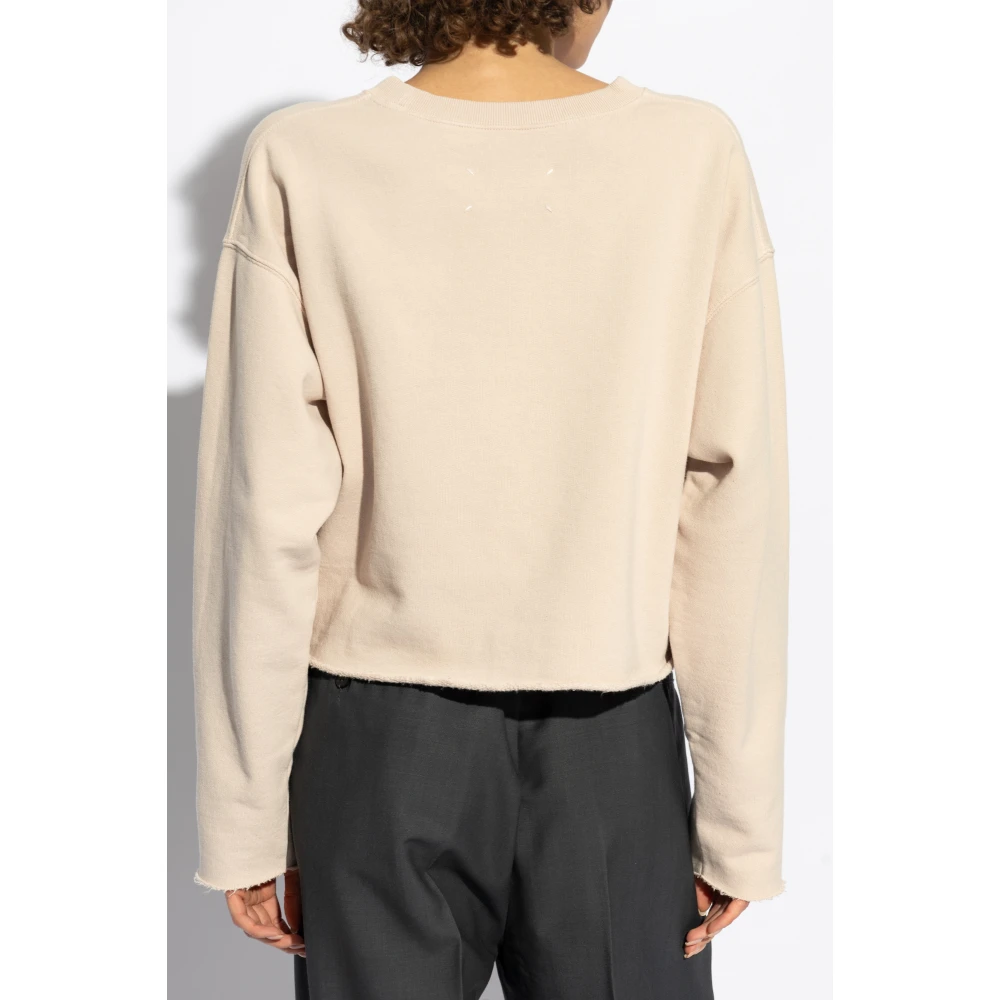 Maison Margiela Sweatshirt met geborduurd logo Pink Dames
