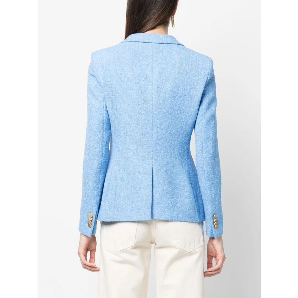 Tagliatore Heldere Blauwe Jas Blue Dames