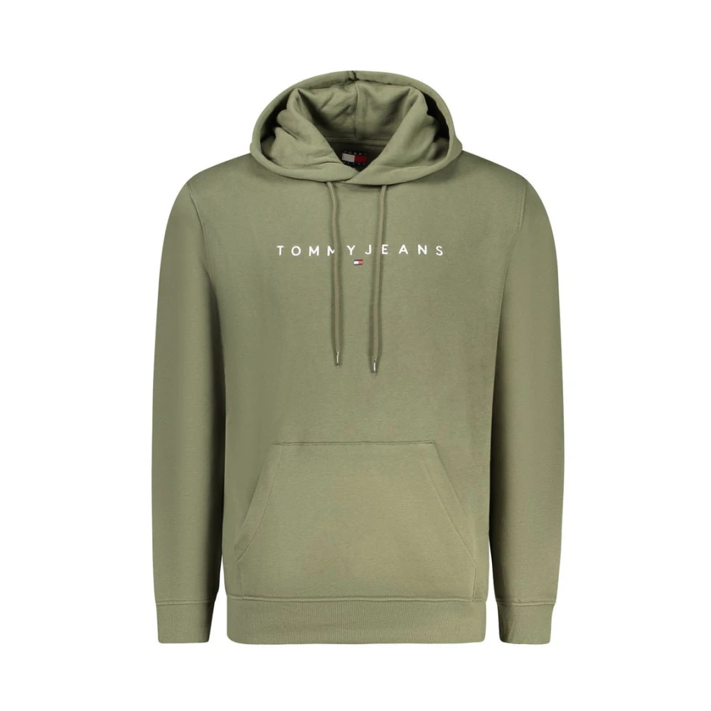 Tommy Hilfiger Men's Green Cotton Sweater Hoodie