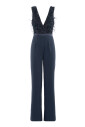 combinaison-bleue-avec-col-en-v-et-plumes