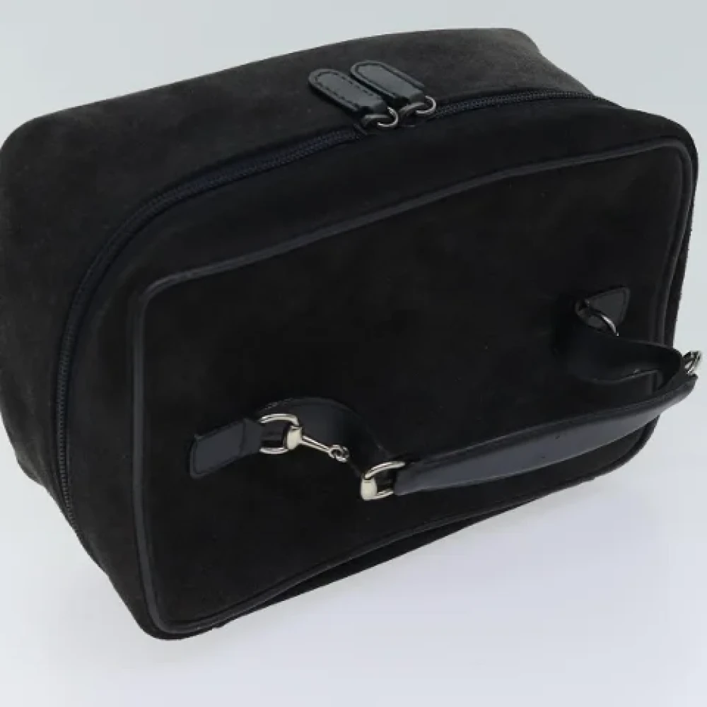 Gucci Vintage Pre-owned Suede pouches Black Dames