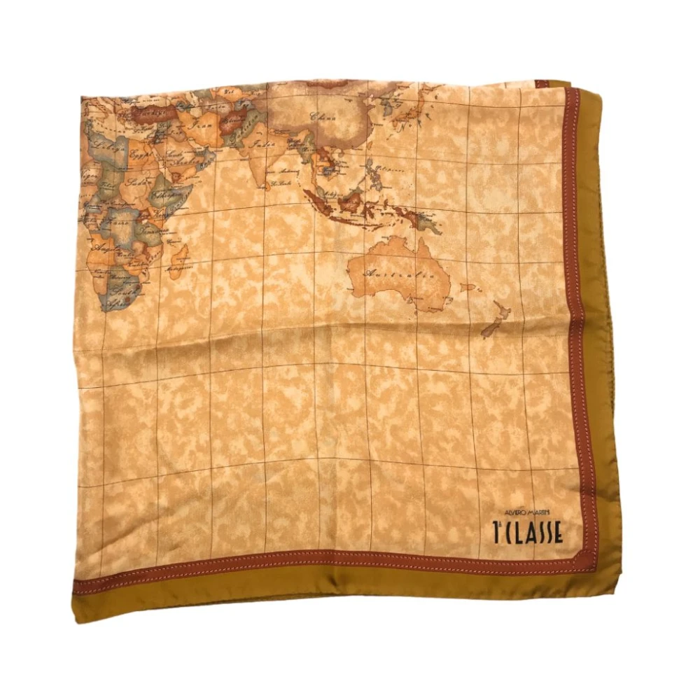 Alviero Martini 1a Classe Geo Classic Sjaal Aloe Brown Dames