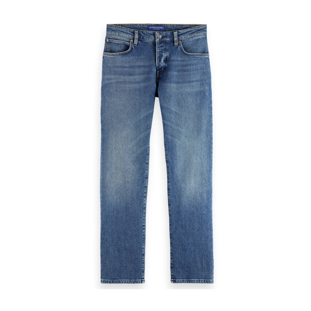 SCOTCH & SODA Heren Jeans Core The Zee Straight Fit Jeans Blauw