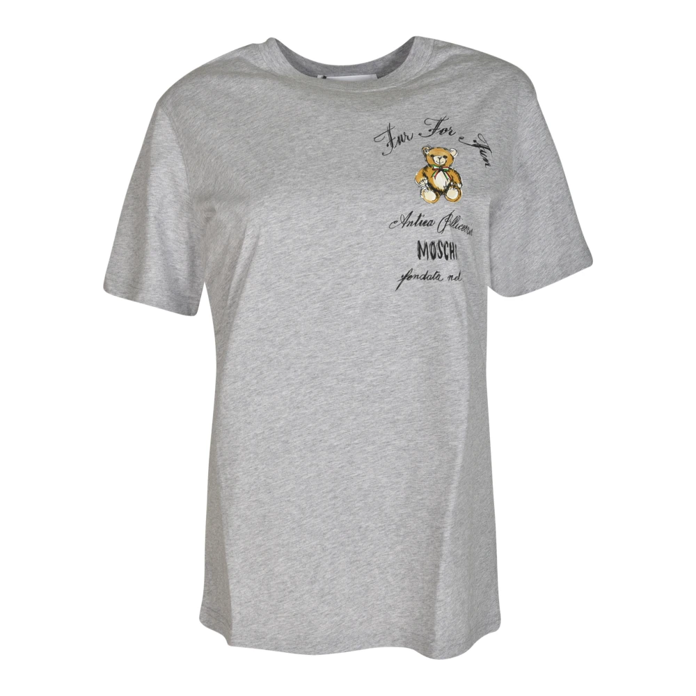 Moschino Stijlvolle T-shirts en Polos Gray Dames