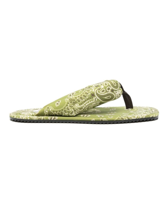 groene-thong-flat-slides-schoenen