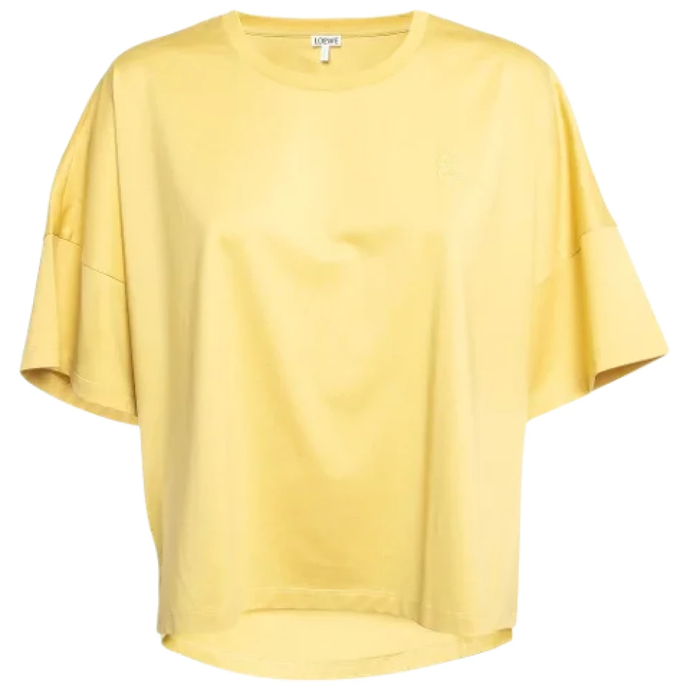Loewe Pre-owned Cotton tops Yellow Dames