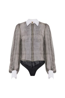 python-print-black-bodysuit-top
