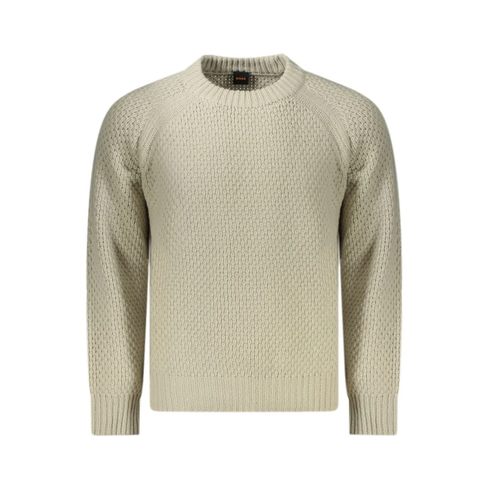 Hugo Boss Beige Wollen Trui Beige Heren