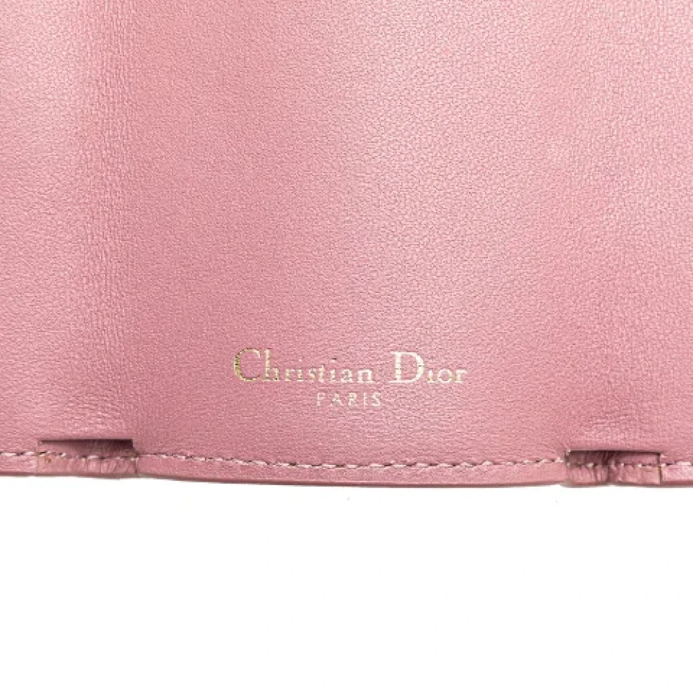 Dior Vintage Pre-owned Leather wallets Pink Dames