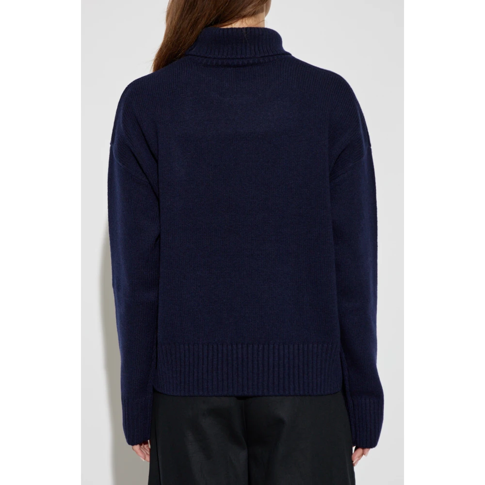 Ami Paris Wollen Coltrui Blue Dames