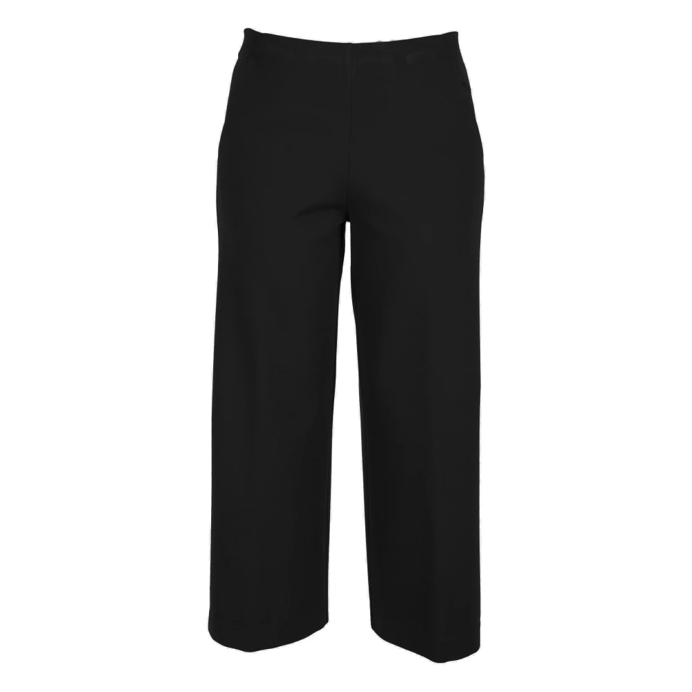 Vicario Cinque Ontspannen Elegante Wijde Broek Black Dames