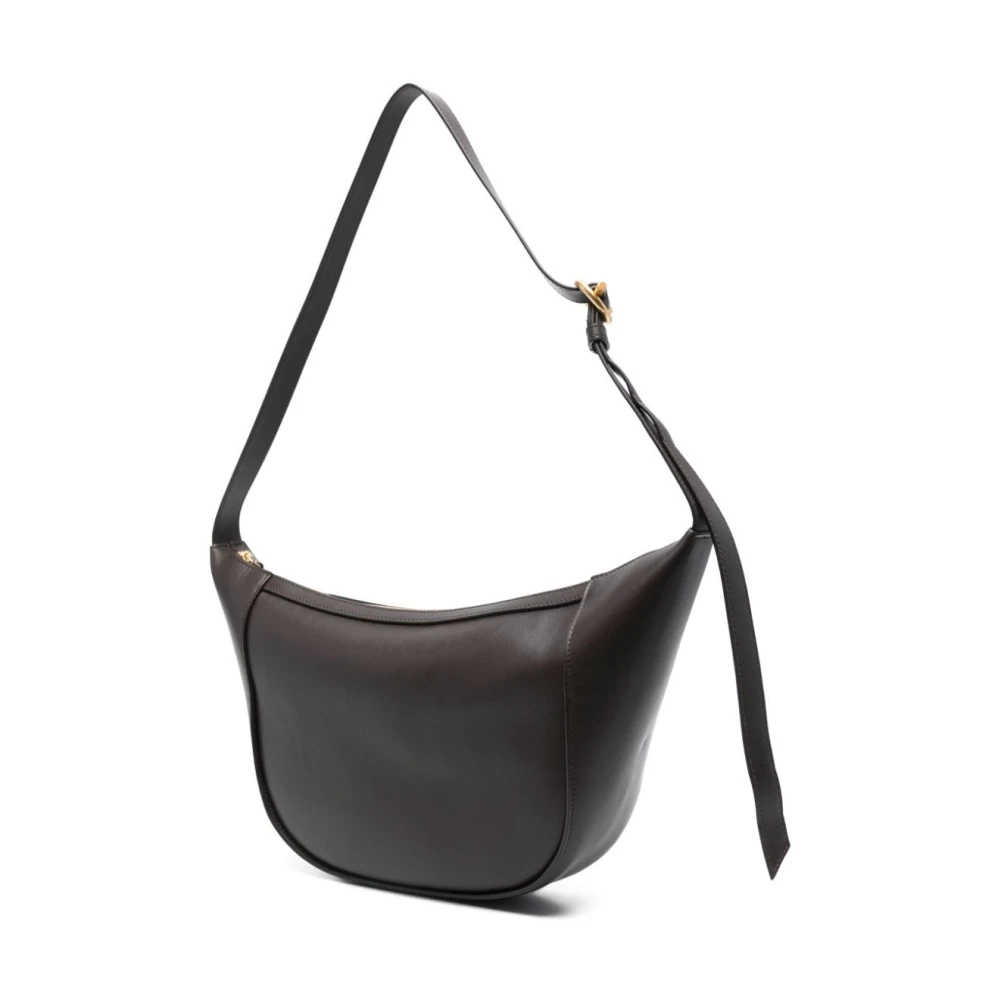 Wandler Bruine Schoudertas Glad Leer Brown Dames