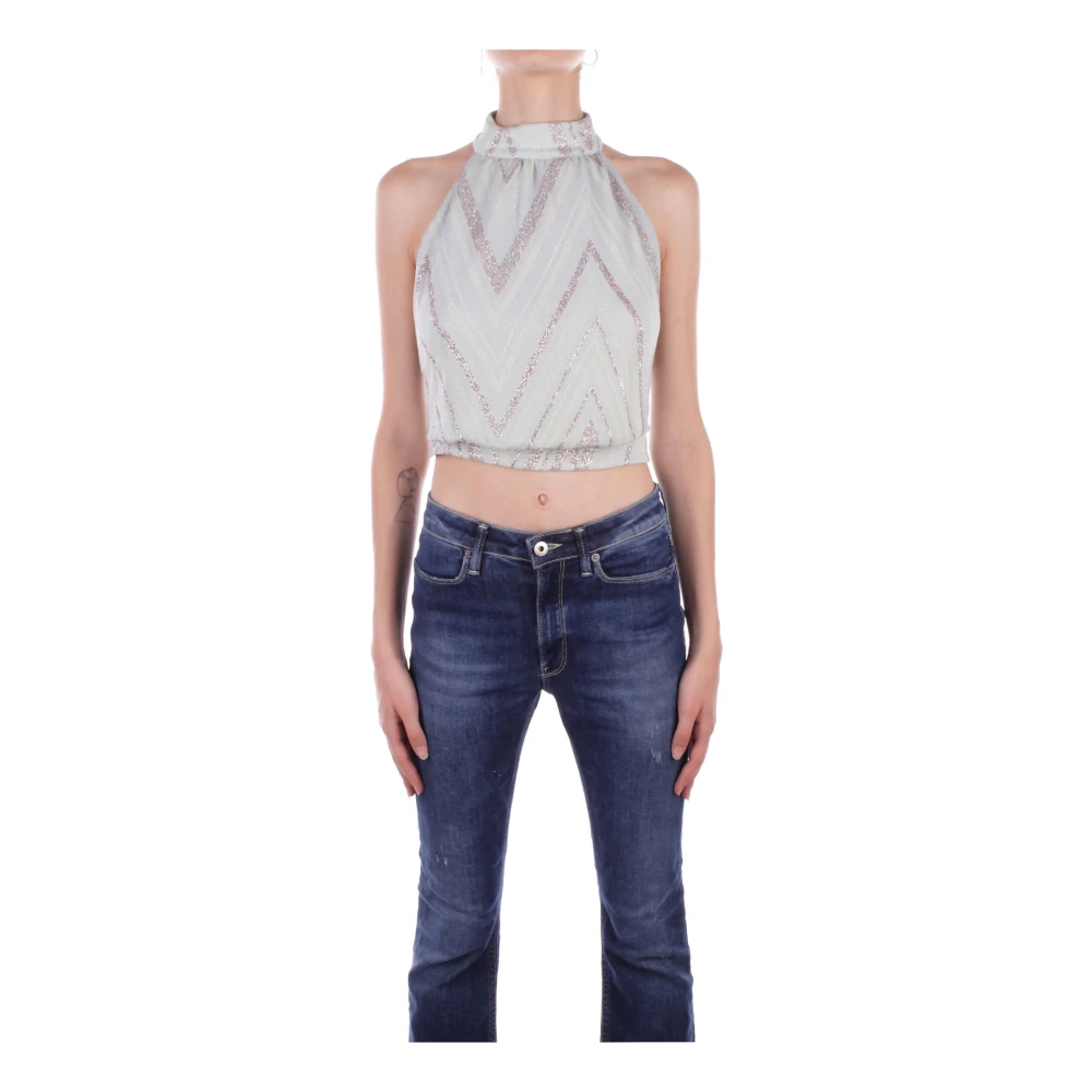 Liu Jo Knopen Achter Top Collectie 1 Gray Dames