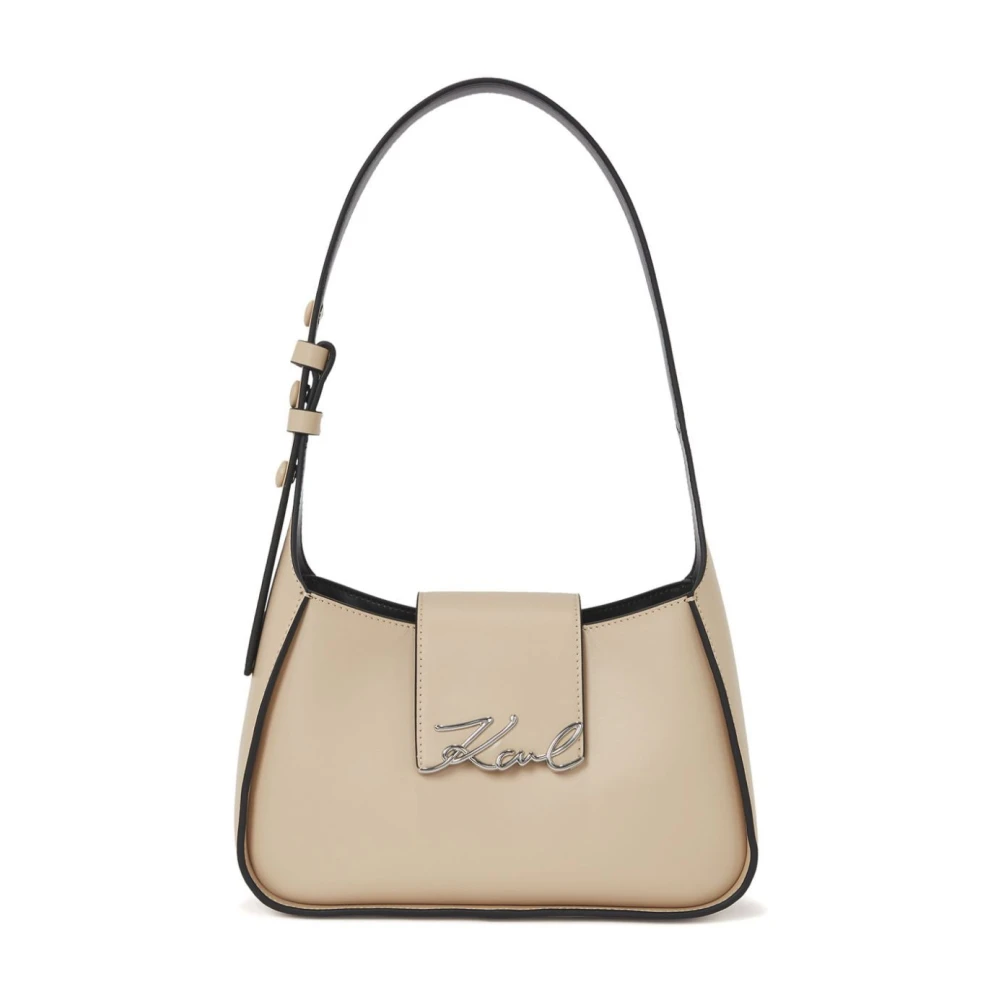 Karl Lagerfeld Läderväska Beige, Dam