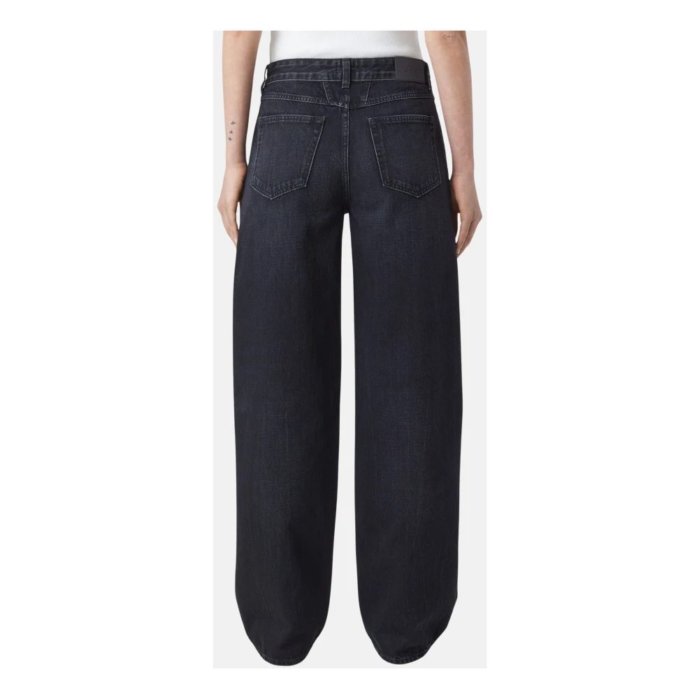 closed Zwarte wide-leg denim broek met norHeren taille Black Dames