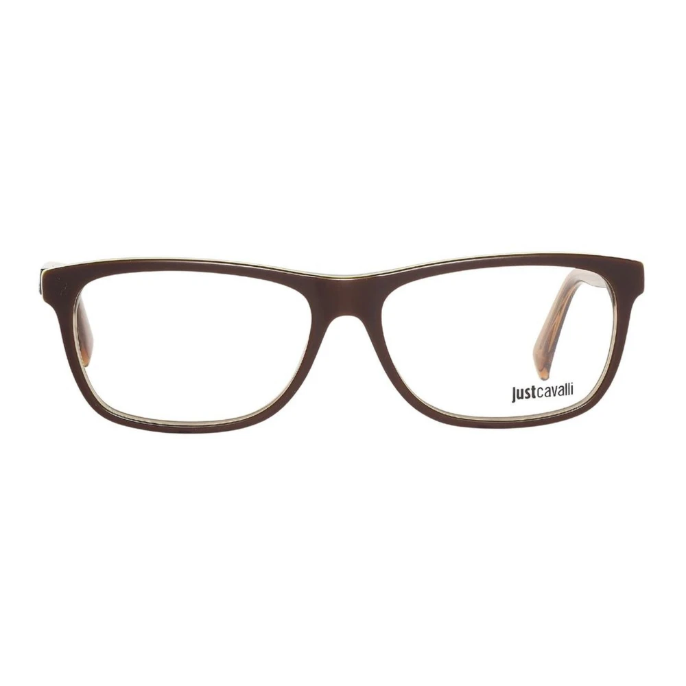 Just Cavalli Bruine plastic monturen met wijzerplaat Brown Unisex