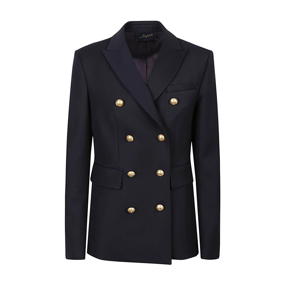 Seafarer Blauwe Wollen Jas 2023 Blue Dames