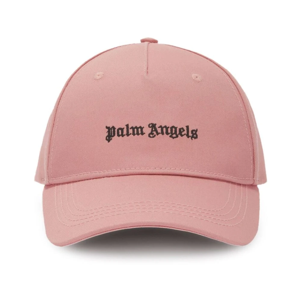 Palm Angels Geborduurde Logo Pet Pink Heren