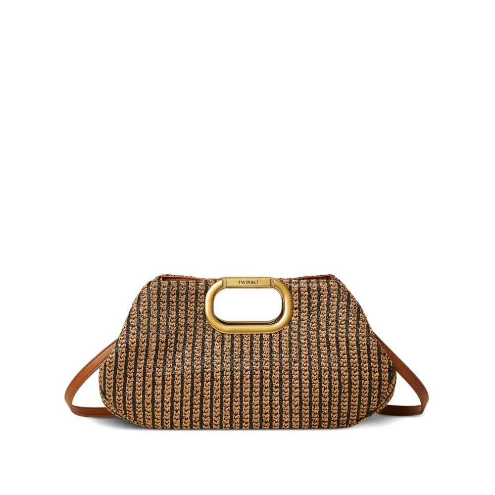 Twinset Women's Brown Woven Bag - Handbags - One Size - Bags