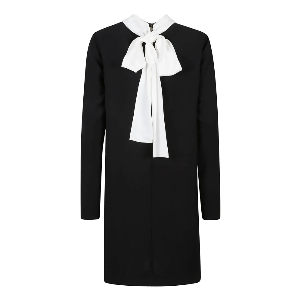 N21 Zwarte Polyester Jurk Gemaakt in Italië Black Dames