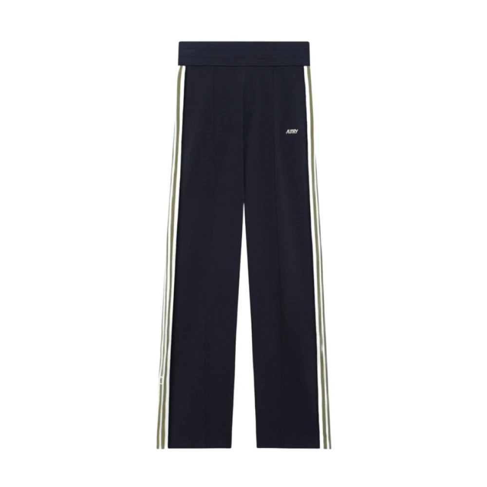 Autry Men's Blue Training Trousers & Tights, M, Knitted Tennis Viscose Joggers