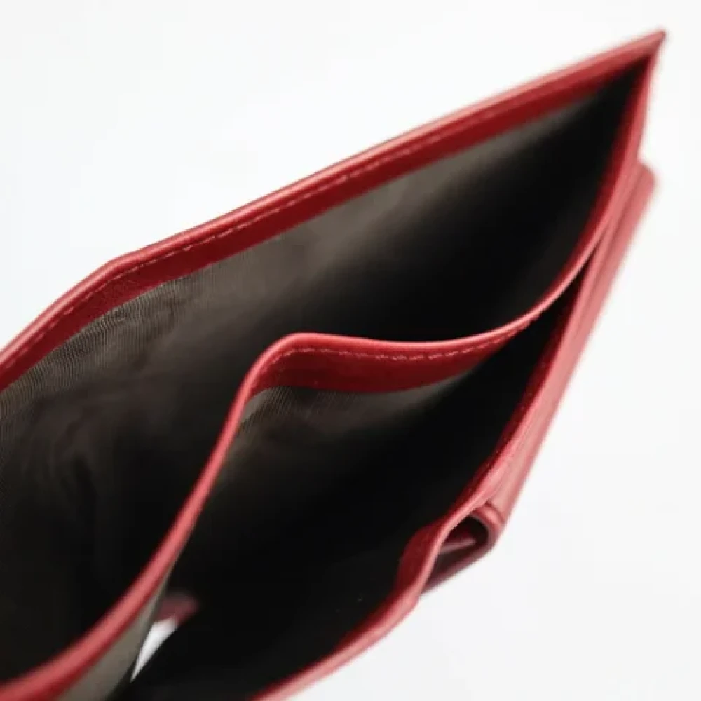 Gucci Vintage Pre-owned Canvas wallets Red Dames