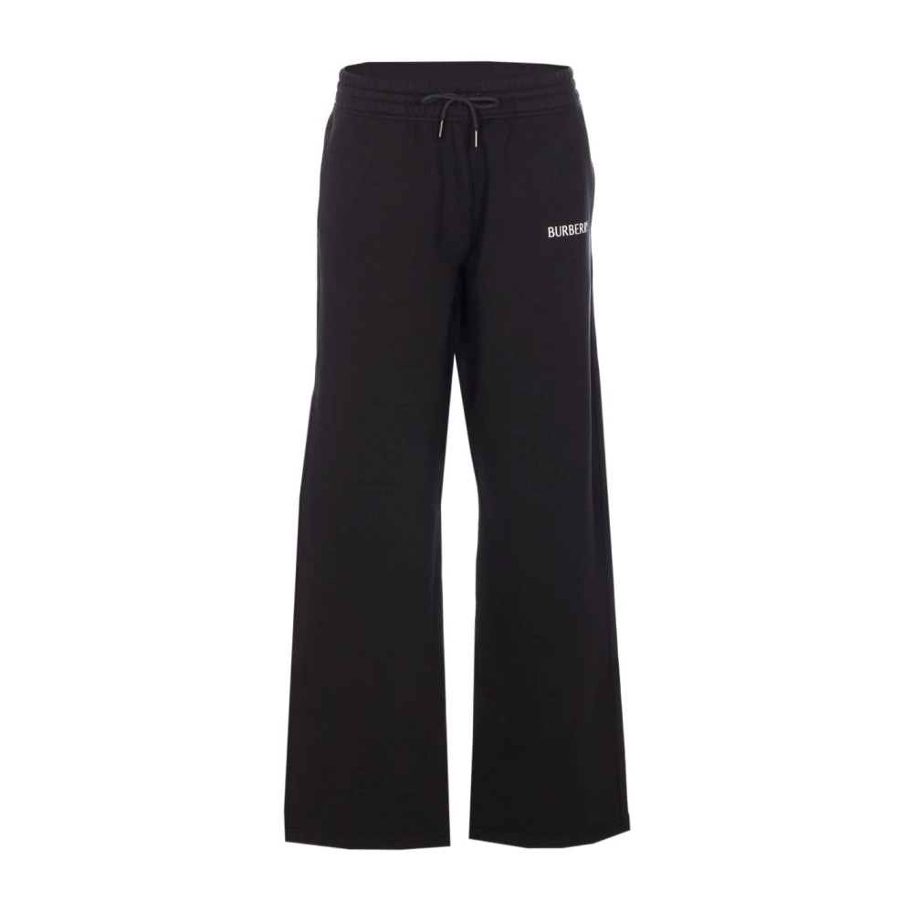 Burberry Black W Jersey Trousers - Female - Sweatpants - M - Trousers
