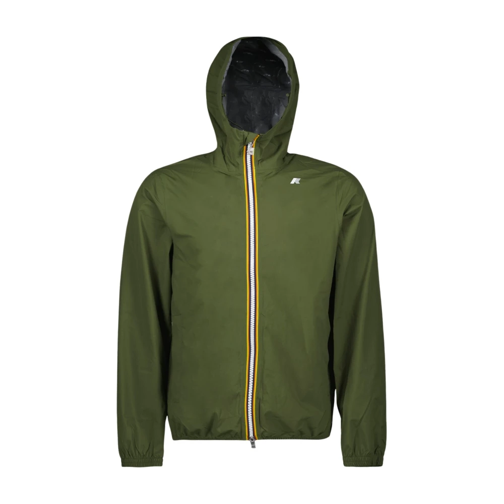K-Way Men's Green Eco Stretch Dot Jacket For - Light Jackets - 2XL - Jackets