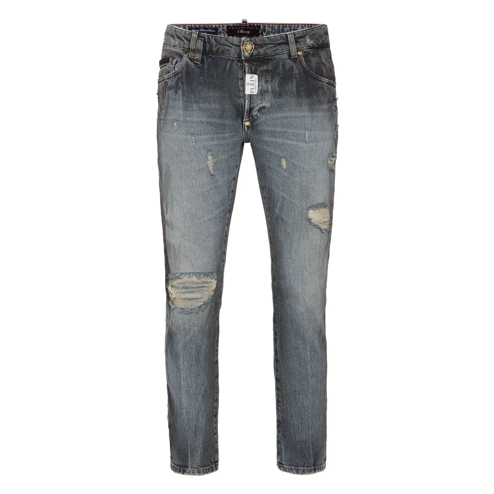 Philipp Plein Skinny Jeans Gray Heren