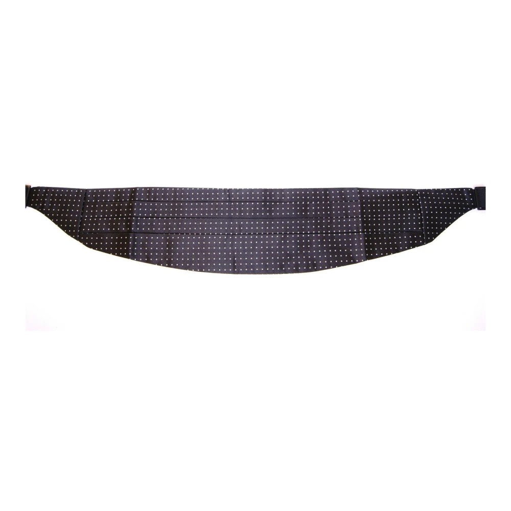 Dolce & Gabbana Men's Black Elegant Silk Polka Dot Cummerbund