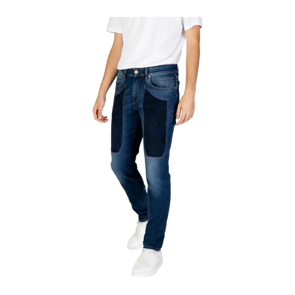 Jeckerson Blauwe Katoenmix Stretch Jeans Blue Heren