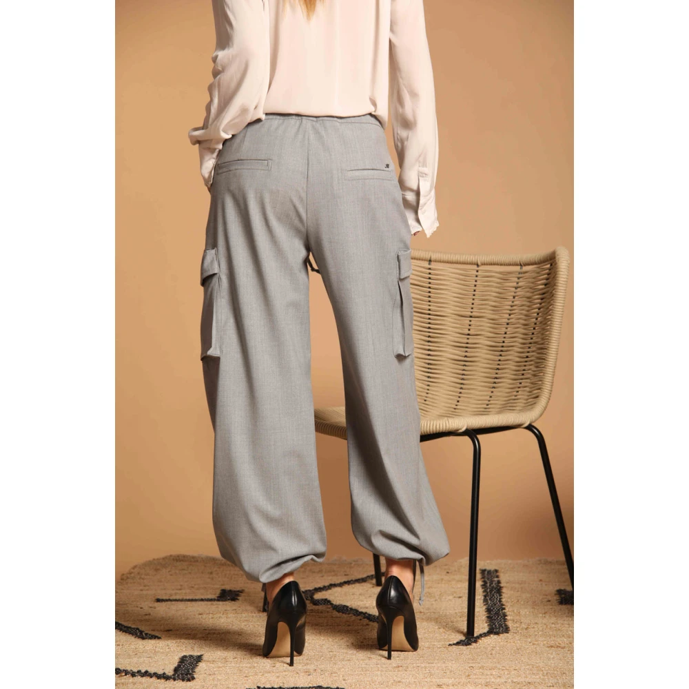 Mason's Francis Dames Cargo Broek in Wol Gray Dames
