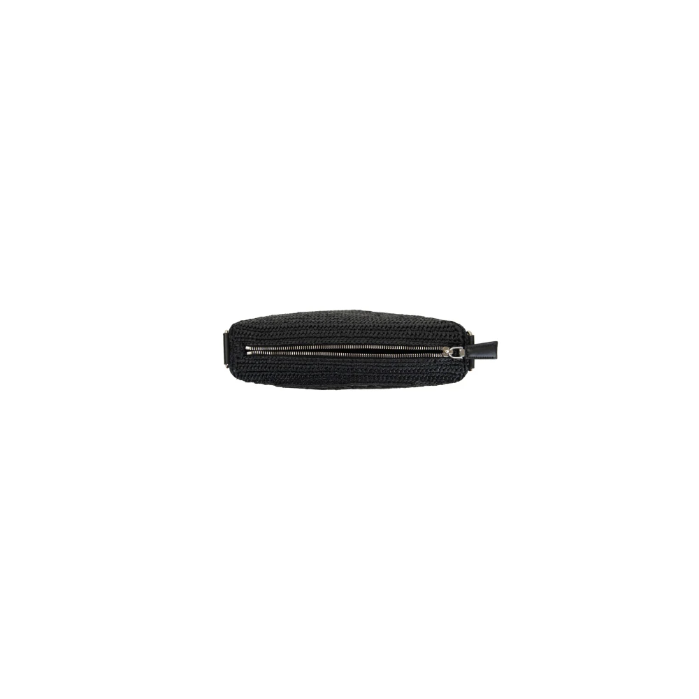 Prada Stijlvolle schoudertas met rits Black Dames