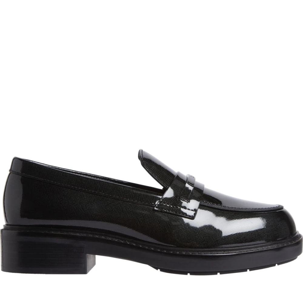 Calvin Klein Women's Black Loafer Bar Saff Shoes - Loafers - 4 Uk - Shoes