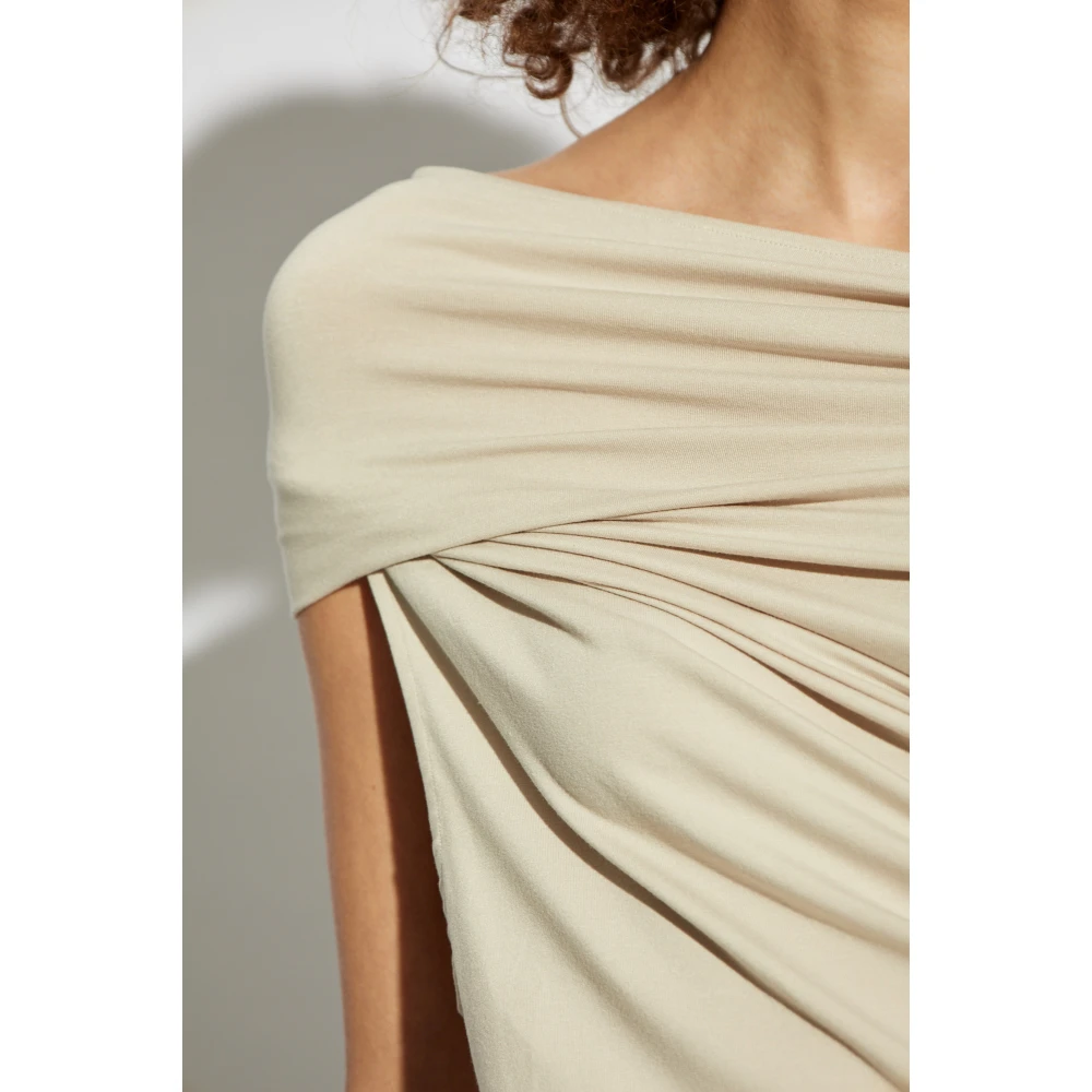 Entire Studios Top Pillar Beige Dames