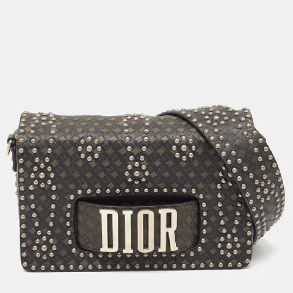Dior Vintage Pre-owned Leather dior-bags Green Dames