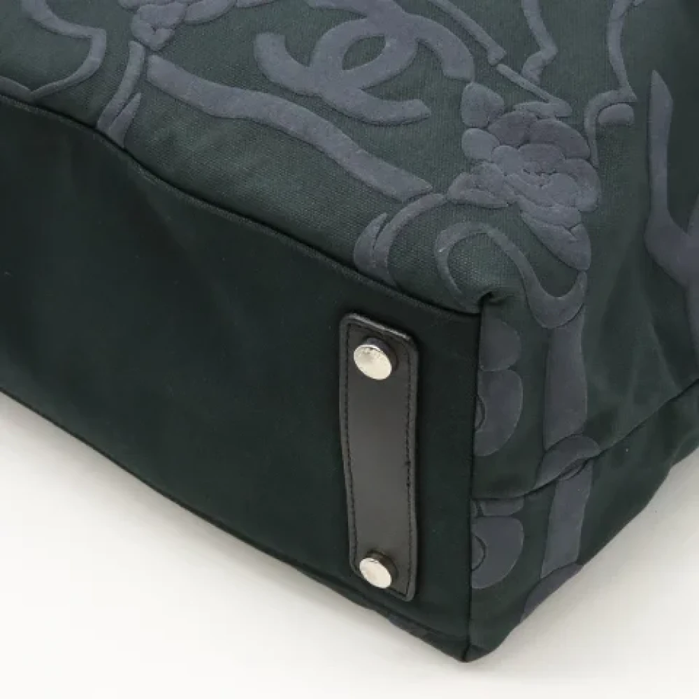 Chanel Vintage Pre-owned Canvas totes Black Dames