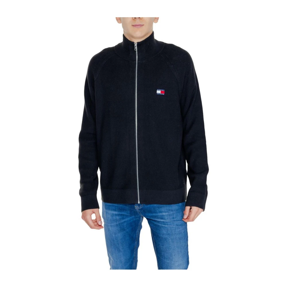 Tommy Jeans Gebreid Katoenen Vest Black Heren