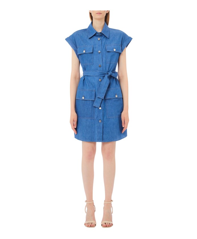 short-denim-dress