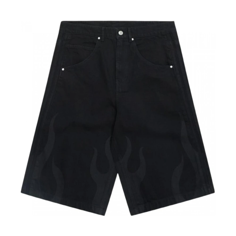 Adidas Originals Flame Bermuda Jeans Black, Herr