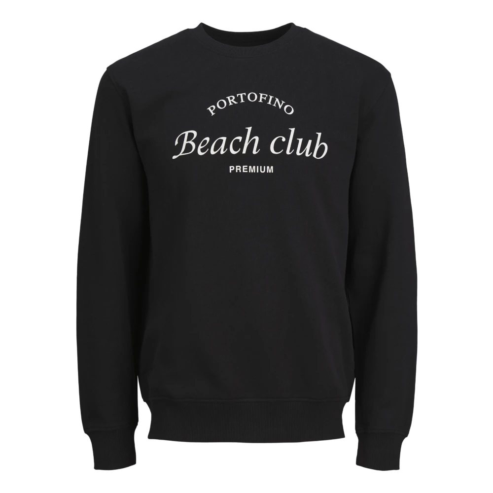 Jack & jones Ocean Club Sweat Crew Neck Sweater Black Heren