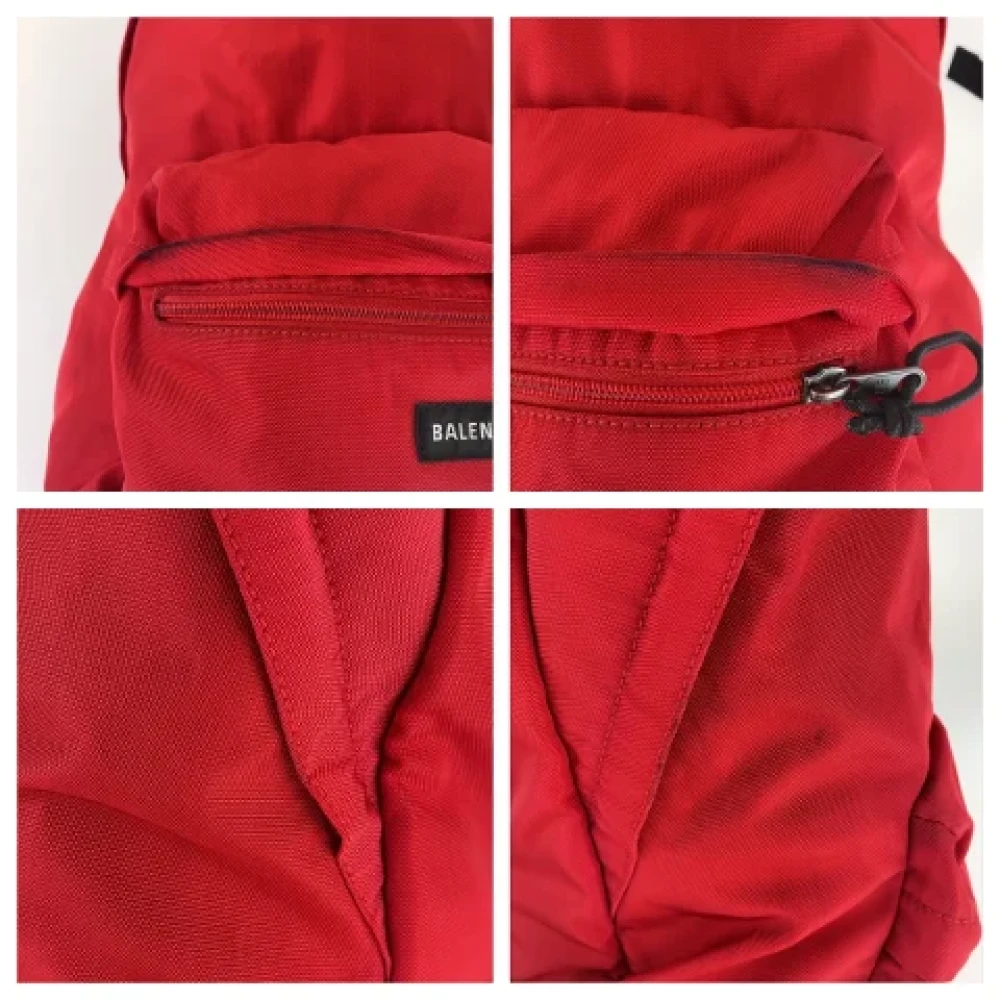 Balenciaga Vintage Pre-owned Canvas backpacks Red Dames