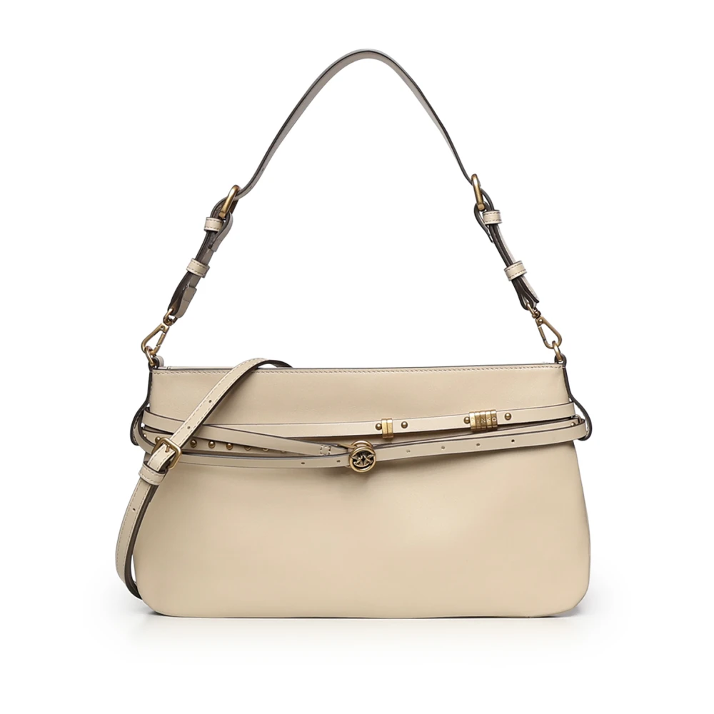 Pinko Women's Beige Shoulder Bags, One Size, Shoulder Bags
