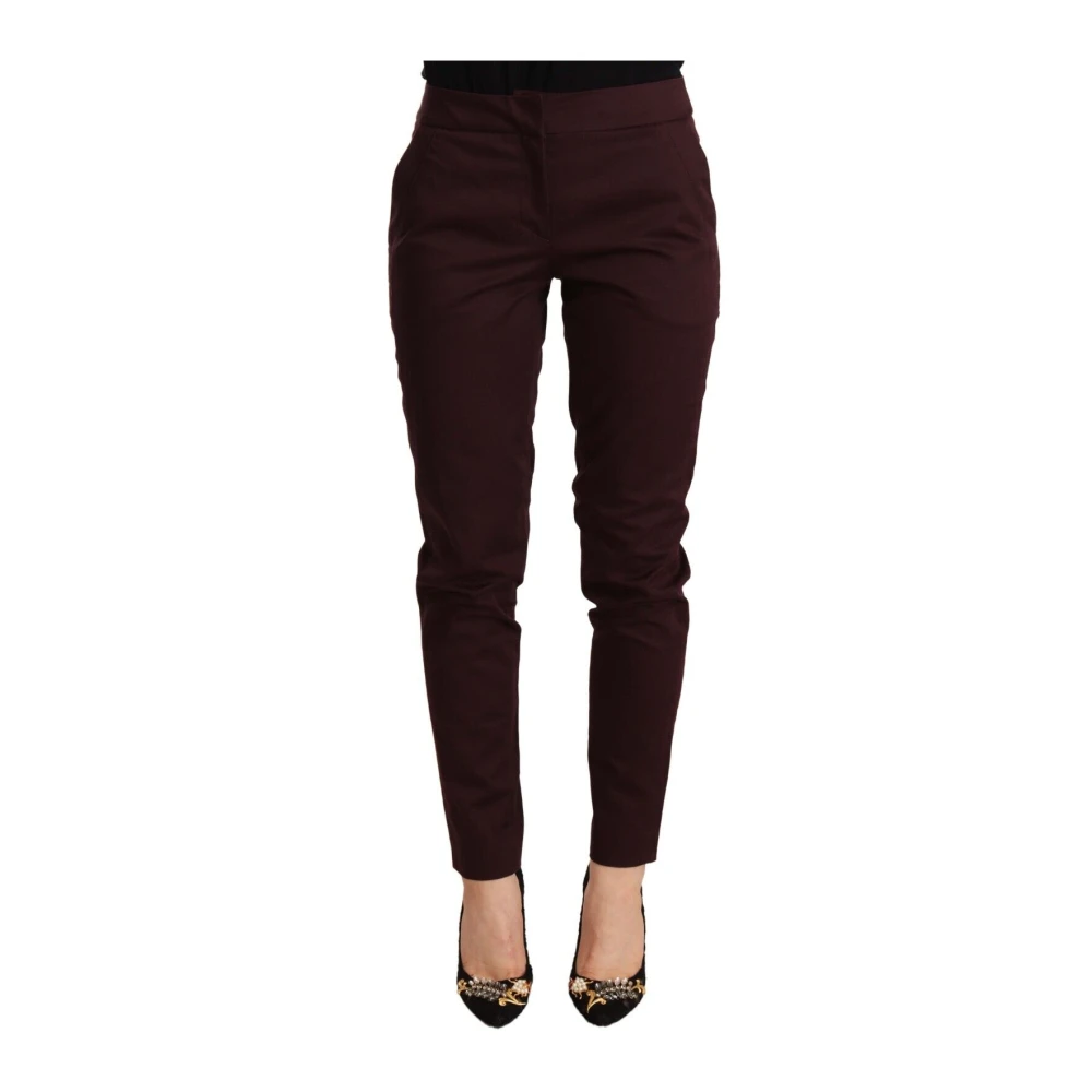 Just Cavalli Women's Brown Skinny Trousers