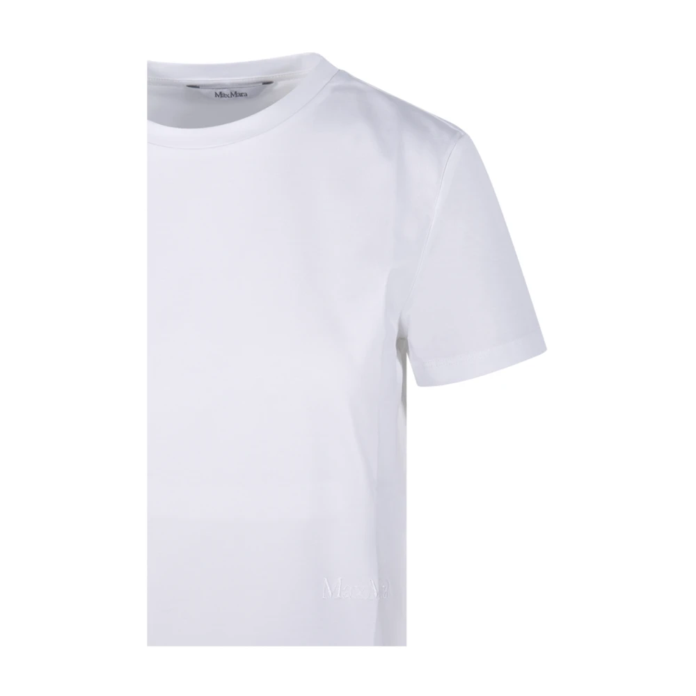 Max Mara Wit Logo Nerina T-Shirt White Dames