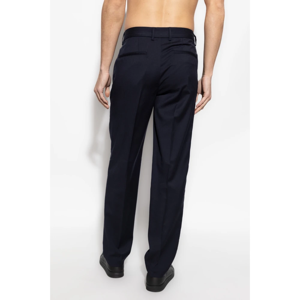 Emporio Armani Geplooide broek Blue Heren